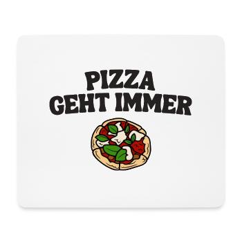 Pizza geht immer Pizzabäcker Pizzeria - Mousepad (Querformat) - Weiß - Vorne