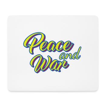 PEACE - Mousepad (Querformat) - Weiß - Vorne