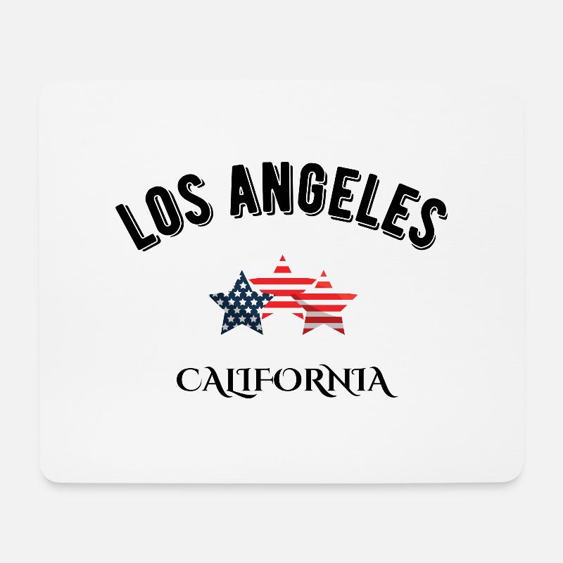 Los Angeles Kalifornien - Mousepad (Querformat) - Weiß
