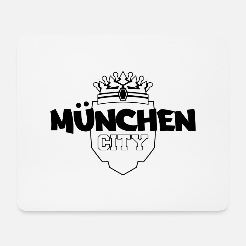 München City - Mousepad (Querformat) - Weiß