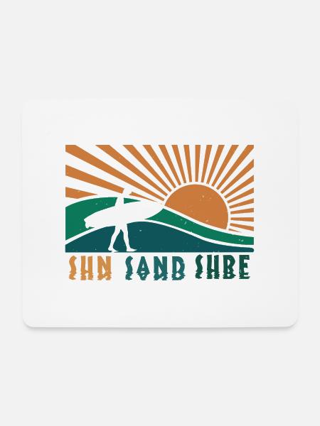 SUN SAND SURF 2 - Mousepad (Querformat) - Weiß
