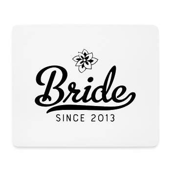 Bride since 2013 - Mouse Pad (horizontal) - white - Front