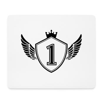 wappen 1 - Mousepad (Querformat) - Weiß - Vorne