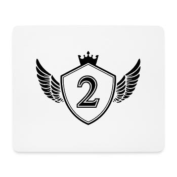 wappen 2 - Mousepad (Querformat) - Weiß - Vorne