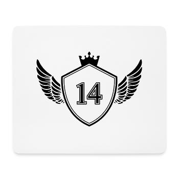 wappen 14 - Mousepad (Querformat) - Weiß - Vorne