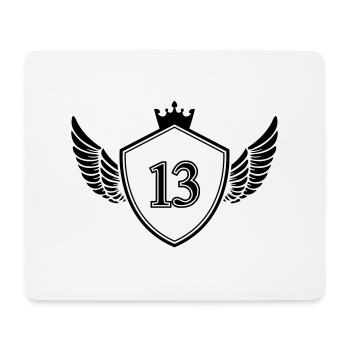 Armoiries 13 - Tapis de souris (format paysage) - blanc - Devant