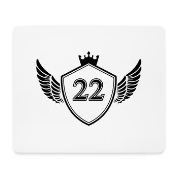 Armoiries 22 - Tapis de souris (format paysage) - blanc - Devant