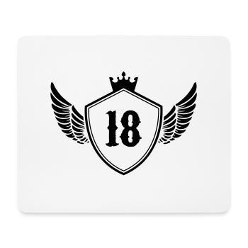 wappen 18 - Mousepad (Querformat) - Weiß - Vorne