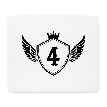 wappen 4 - Mousepad (Querformat) - Weiß - Vorne