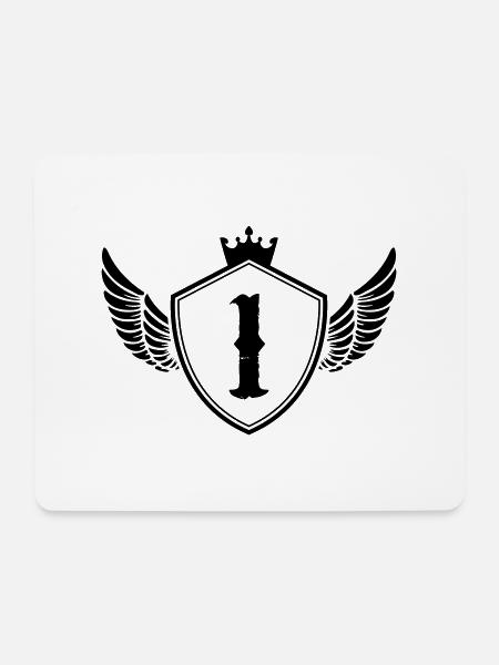 wappen 1 - Mousepad (Querformat) - Weiß