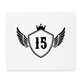 wappen 15 - Mousepad (Querformat) - Weiß - Vorne
