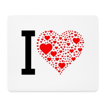i love design 2 - Mousepad (Querformat) - Weiß - Vorne