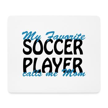 Fußball Soccer - Mousepad (Querformat) - Weiß - Vorne