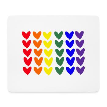 Pride Schwul Lesbisch LGBT - Mousepad (Querformat) - Weiß - Vorne