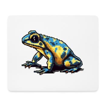 Farbenfroher Retro Pixel Pfeilgiftfrosch in 8 Bit - Mousepad (Querformat) - Weiß - Vorne