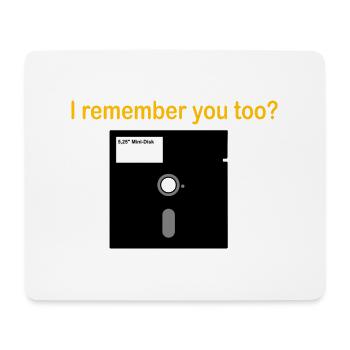 5 25 Zoll Diskette - Mousepad (Querformat) - Weiß - Vorne