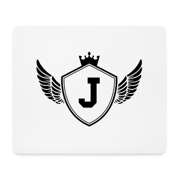 Coat of arms J - Mouse Pad (horizontal) - white - Front