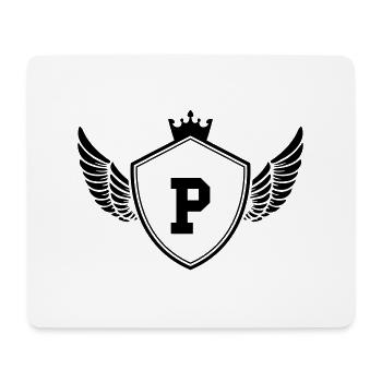 wappen P - Mousepad (Querformat) - Weiß - Vorne
