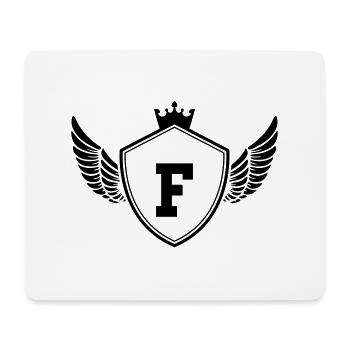 Armoiries F - Tapis de souris (format paysage) - blanc - Devant