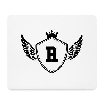 Armoiries R - Tapis de souris (format paysage) - blanc - Devant