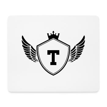 Armoiries T - Tapis de souris (format paysage) - blanc - Devant