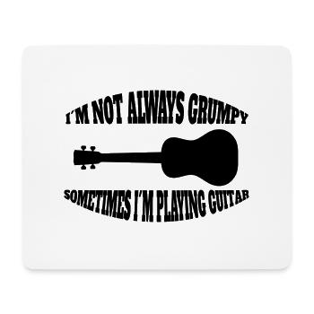 Guitare Instrument de Musique Instrument Plumé Guitariste - Tapis de souris (format paysage) - blanc - Devant