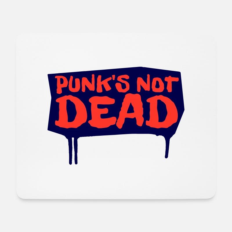 Punks Not Dead - Mousepad (Querformat) - Weiß