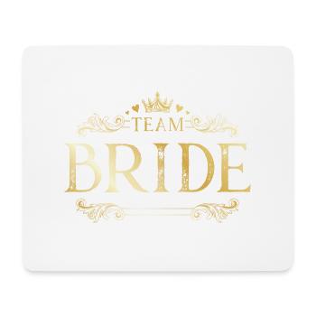 Team Bride - Mousepad (Querformat) - Weiß - Vorne