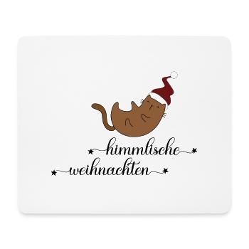 Geschenke zu Weihnachten für Katzenfreunde - Mousepad (Querformat) - Weiß - Vorne