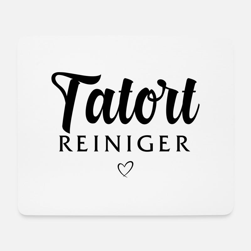 Tatort Reiniger - Mousepad (Querformat) - Weiß