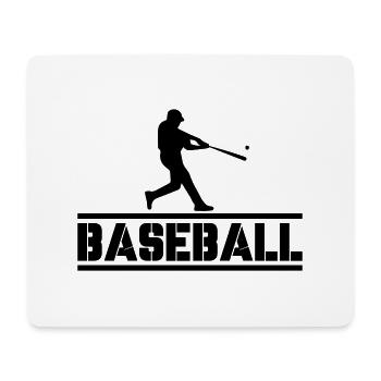 Baseball 01 - Tapis de souris (format paysage) - blanc - Devant