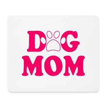 Dog mom - Tapis de souris (format paysage) - blanc - Devant