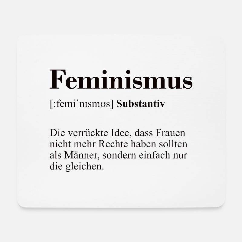 Feminismus Definition Design - Mousepad (Querformat) - Weiß