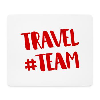 Travel Team - Mousepad (Querformat) - Weiß - Vorne