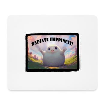 Strahlen Sie Glück aus - Mousepad (Querformat) - Weiß - Vorne