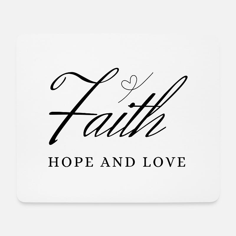 Faith - Mouse Pad (horizontal) - white