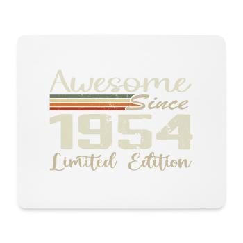 Geburtstag 70 Jahre Jahrgang 1954 Geschenk 1954 - Mousepad (Querformat) - Weiß - Vorne