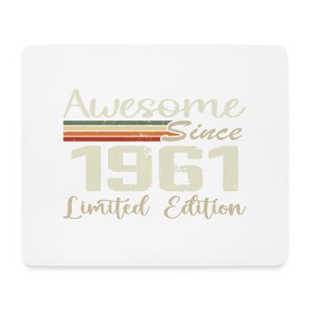 Anniversaire 63 Ans Millésime 1961 Cadeau 1961 - Tapis de souris (format paysage) - blanc - Devant