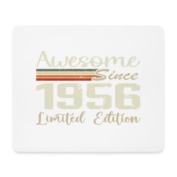 Geburtstag 68 Jahre Jahrgang 1956 Geschenk 1956 - Mousepad (Querformat) - Weiß - Vorne