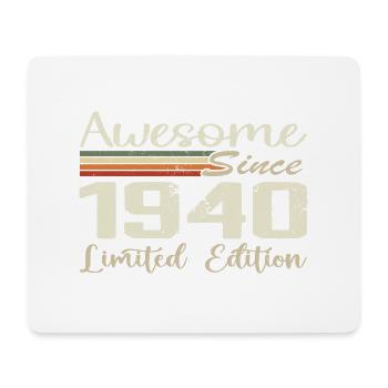 Birthday 84 Years Vintage 1940 Gift 1940 - Mouse Pad (horizontal) - white - Front