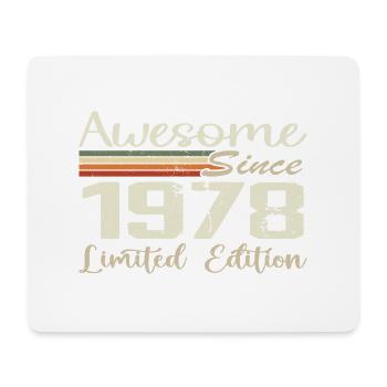 Birthday 46 Years Vintage 1978 Gift 1978 - Mouse Pad (horizontal) - white - Front