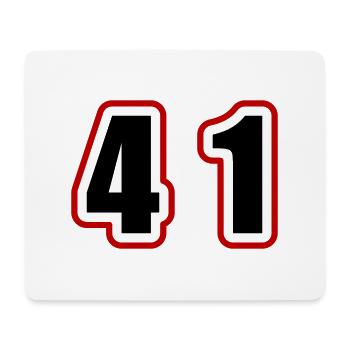 41 Number College - Mouse Pad (horizontal) - white - Front
