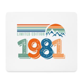 Limited edition 1981 - Mouse Pad (horizontal) - white - Front