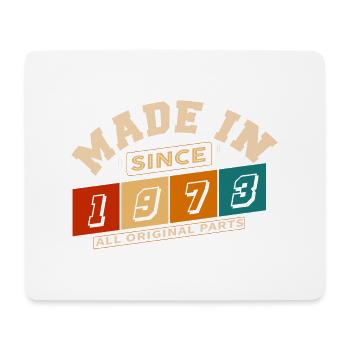 Made in 1973 anniversaire 51 ans - Tapis de souris (format paysage) - blanc - Devant