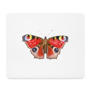 Peacock butterfly - Mouse Pad (horizontal) - white - Front