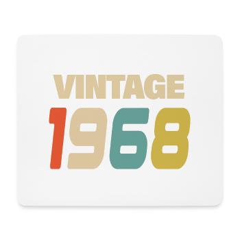 1968 Vintage Retro Classique 1968 - Tapis de souris (format paysage) - blanc - Devant