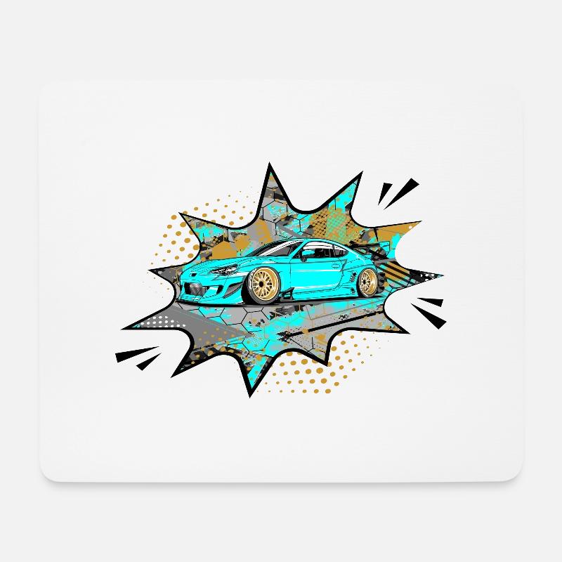 gt comic style - Mousepad (Querformat) - Weiß