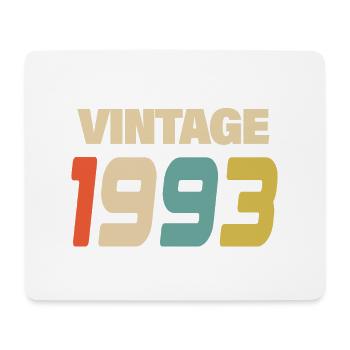 1993 Vintage Retro Classique 1993 - Tapis de souris (format paysage) - blanc - Devant