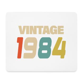 1984 Vintage Retro Classique 1984 - Tapis de souris (format paysage) - blanc - Devant