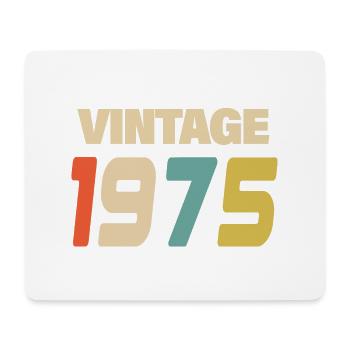 1975 Vintage Retro Classique 1975 - Tapis de souris (format paysage) - blanc - Devant
